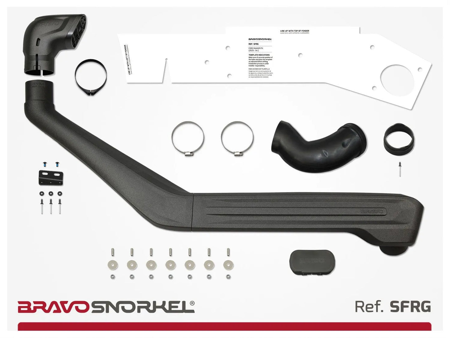 Snorkel Ford Ranger T9 2023+ | BRAVO SNORKEL sur Xperts4x4 Accessoires 4x4 Off-Road