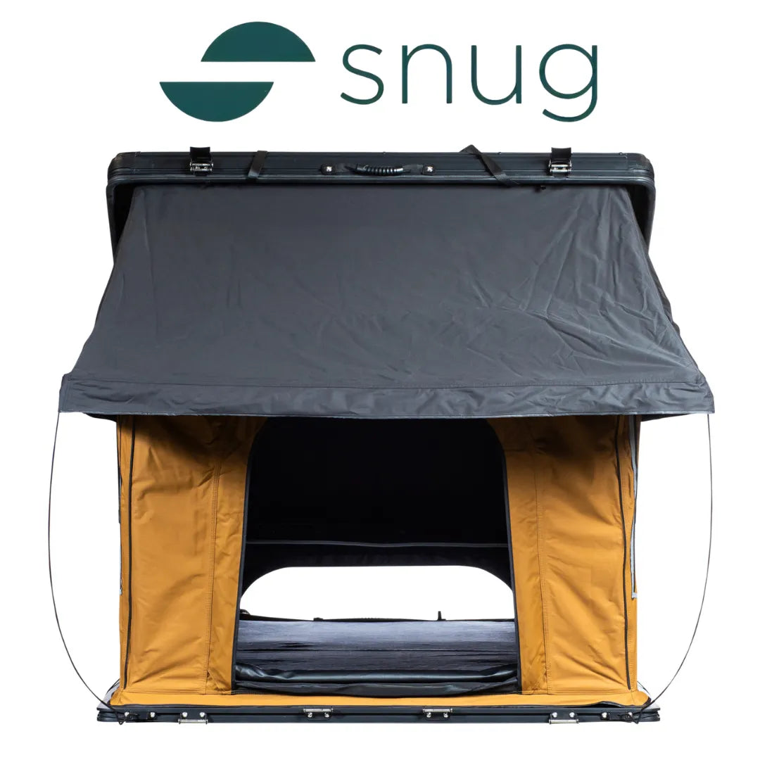 tente ouverte Tente de Toit Aluminium Snug Jura