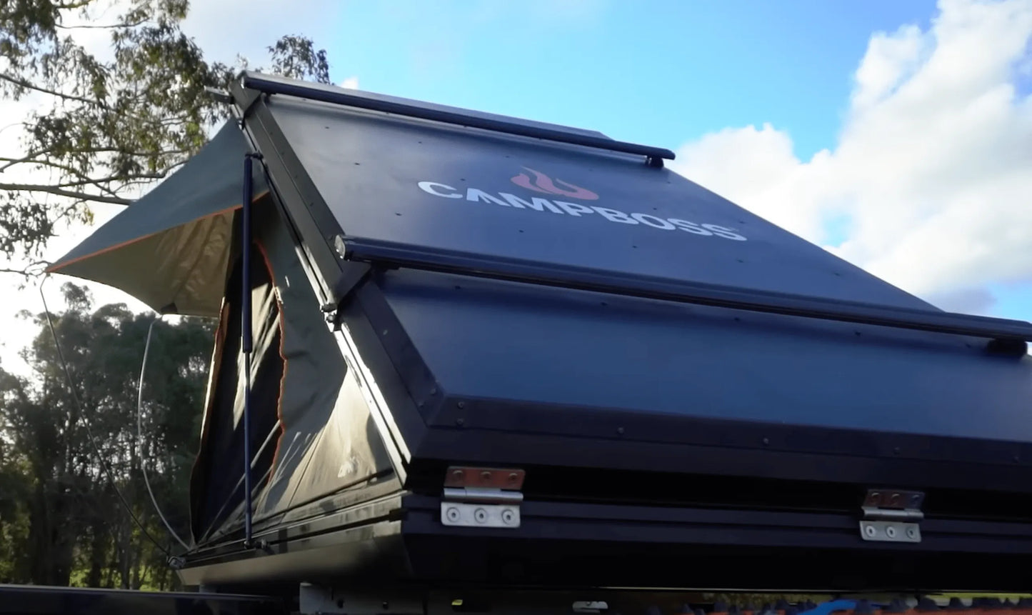 Tente de toit BOSS avec barres de toit | Campboss 4x4 | 2330mm x 1480mm sur Xperts4x4 Accessoires 4x4 Off-Road
