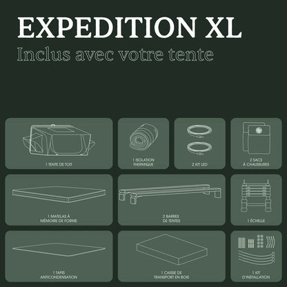 Tente de Toit Expedition XL Go Overland Canada – 4 à 5 Places sur Xperts4x4 Accessoires 4x4 Off-Road