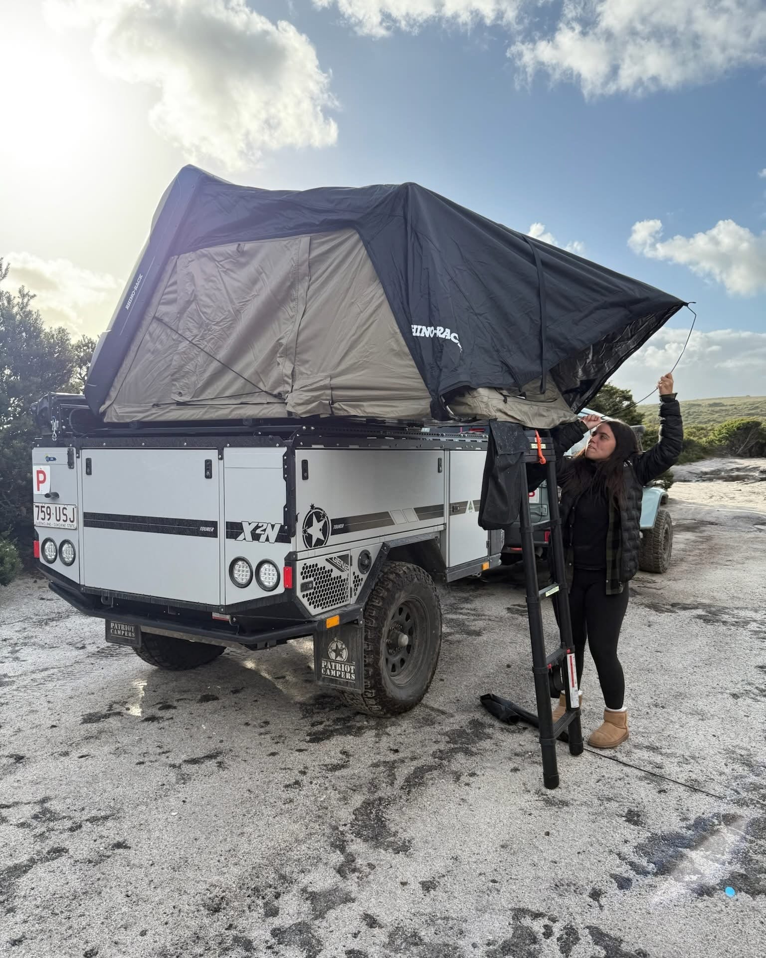 Tente de toit Rigide 2100 x 1300mm | RHINORACK sur Xperts4x4 Accessoires 4x4 Off-Road