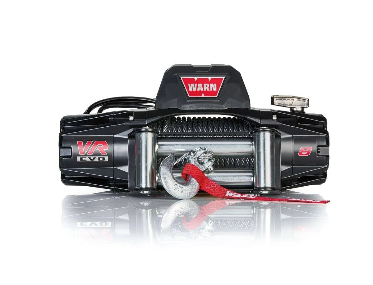 Treuil WARN VR-EVO 8 | 3.6 Tonnes | 12V | Câble Acier sur Xperts4x4 Accessoires 4x4 Off-Road